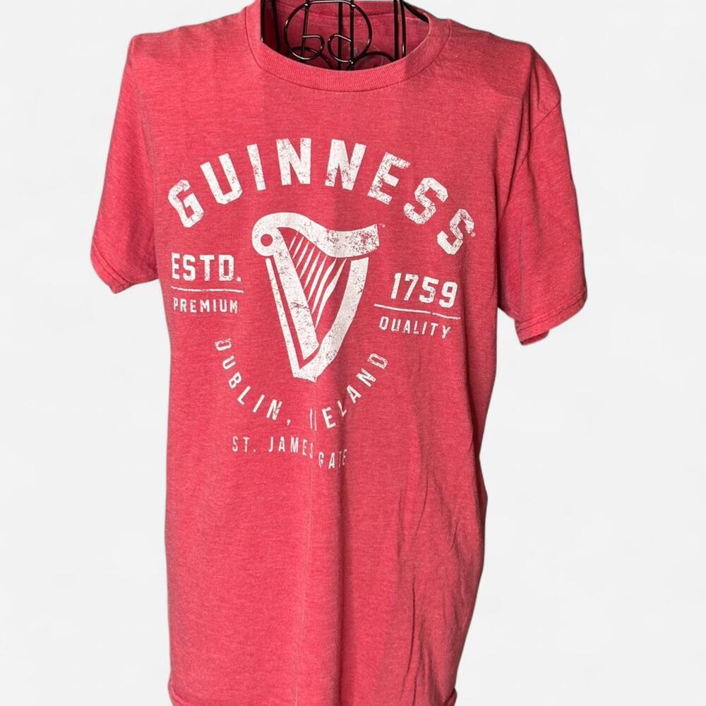 Guinness St. James’s Gate Dublin Ireland Red T-Shirt - Bioworld - Men's Medium